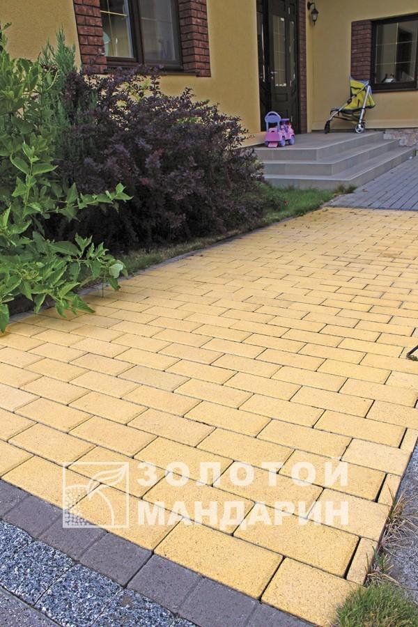 Тротуарная плитка Кирпич 200х100 Золотой мандарин Тротуарная плитка Кирпич 200х100 Золотой мандарин — изображение 8