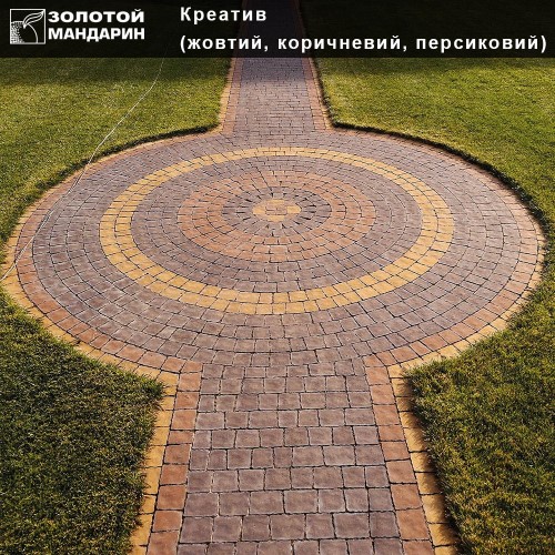 Тротуарная плитка Креатив Золотой мандарин тротуарная плитка креатив коричневая