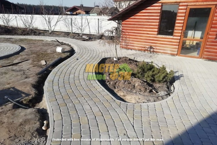 Старый город 25 мм Серый укладка плитки в новоселках7
