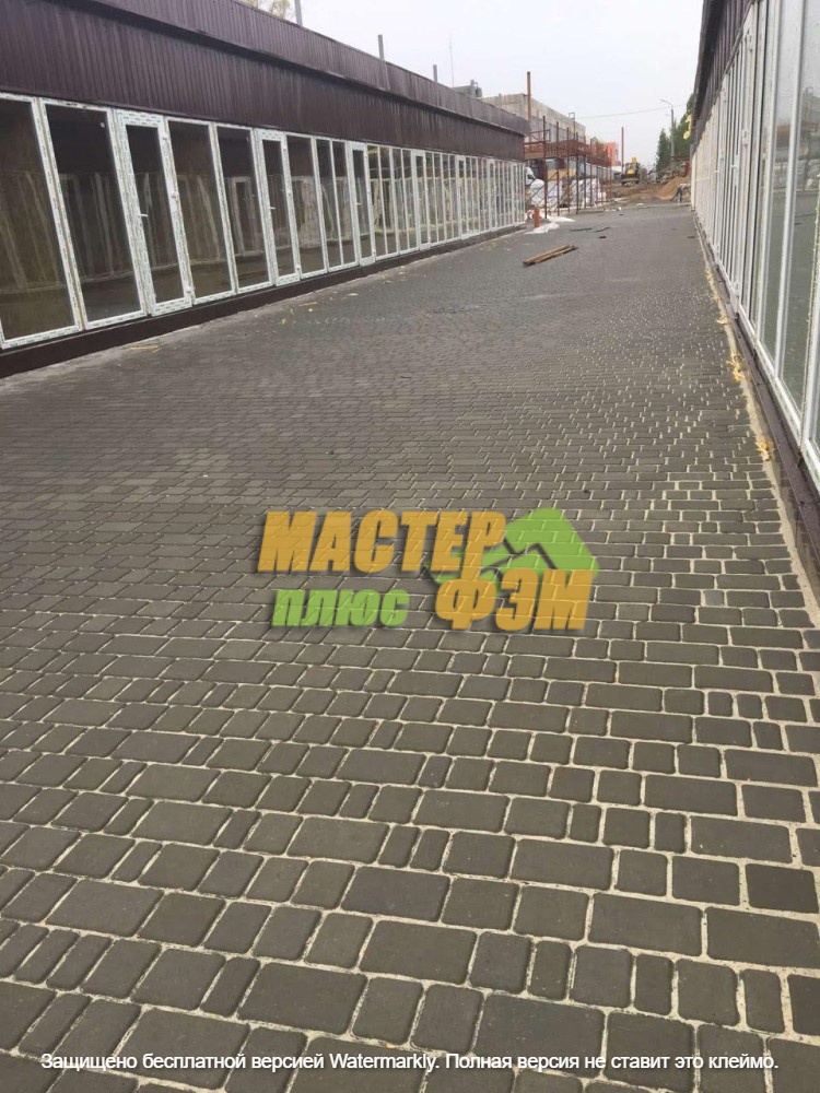 Тротуарная плитка Старый Город 60мм Графит фэм старый город черный