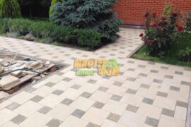 2022 Укладка тротуарной плитки брусчатка 400х400 и 200х200