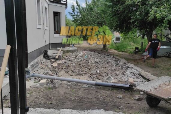 2022 Укладка тротуарной плитки Сити Микс в Киеве