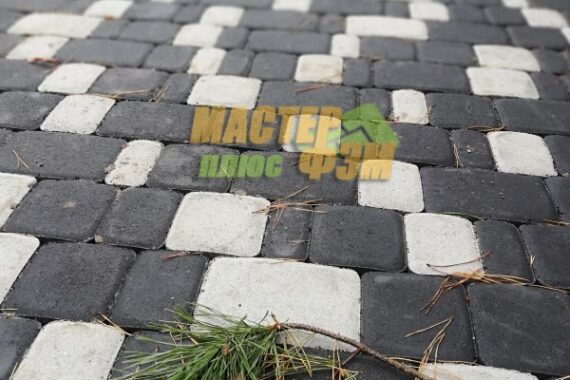 укладка тротуарной плитки старый город монолит брук в жукине