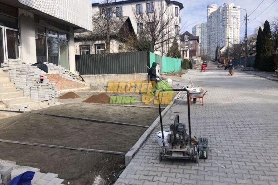 укладка тротуарной плитки катушка ковальская