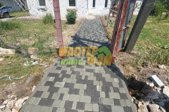 укладка тротуарной плитки старый город в парышкове 3