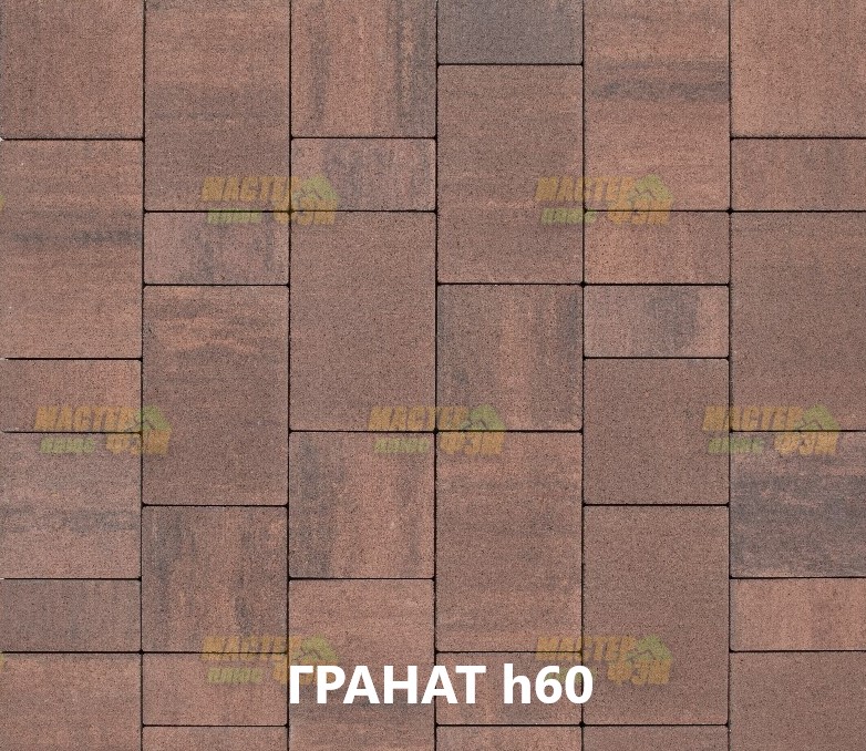 ТРОТУАРНАЯ ПЛИТКА ЛАЙНСТОУН 20 h60 ГРАНАТ Тротуарная плитка Лайнстоун 20 h60 гранат