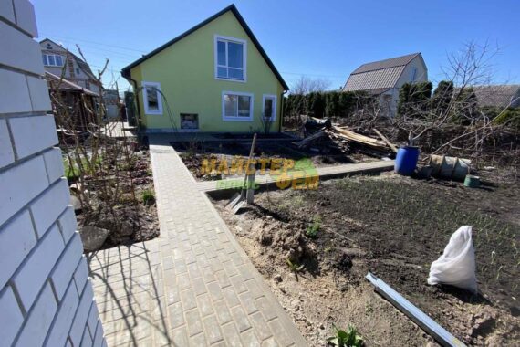 2024 Укладання тротуарної плитки Кирпич у Хотянівці мощення цеголки єко у хотянівці