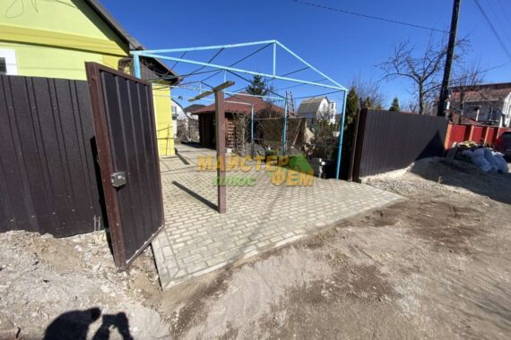 2024 Укладання тротуарної плитки Кирпич у Хотянівці бруківка єко у хотянівці
