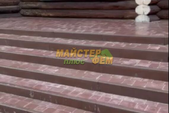 2024 Укладання тротуарної плитки Акрополь у Пороскотені укладка тротуарной плитки акрополь в пороскотени