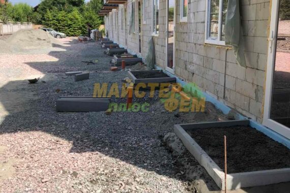 2024 Укладання тротуарної плитки Старе Місто у Вишгороді укладка старе місто моноліт брук