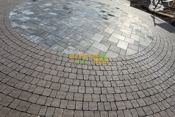2024 Укладка тротуарной плитки ПРОМЕНАДА и ПАСАЖ Диабаз на Осокорках укладка тротуарной плитки на осокорках под ключ юнилюкс променада диабаз