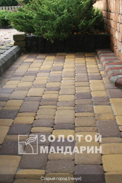 Старый город Генуя Золотой Мандарин брусчатка старый город генуя золотой мандарин
