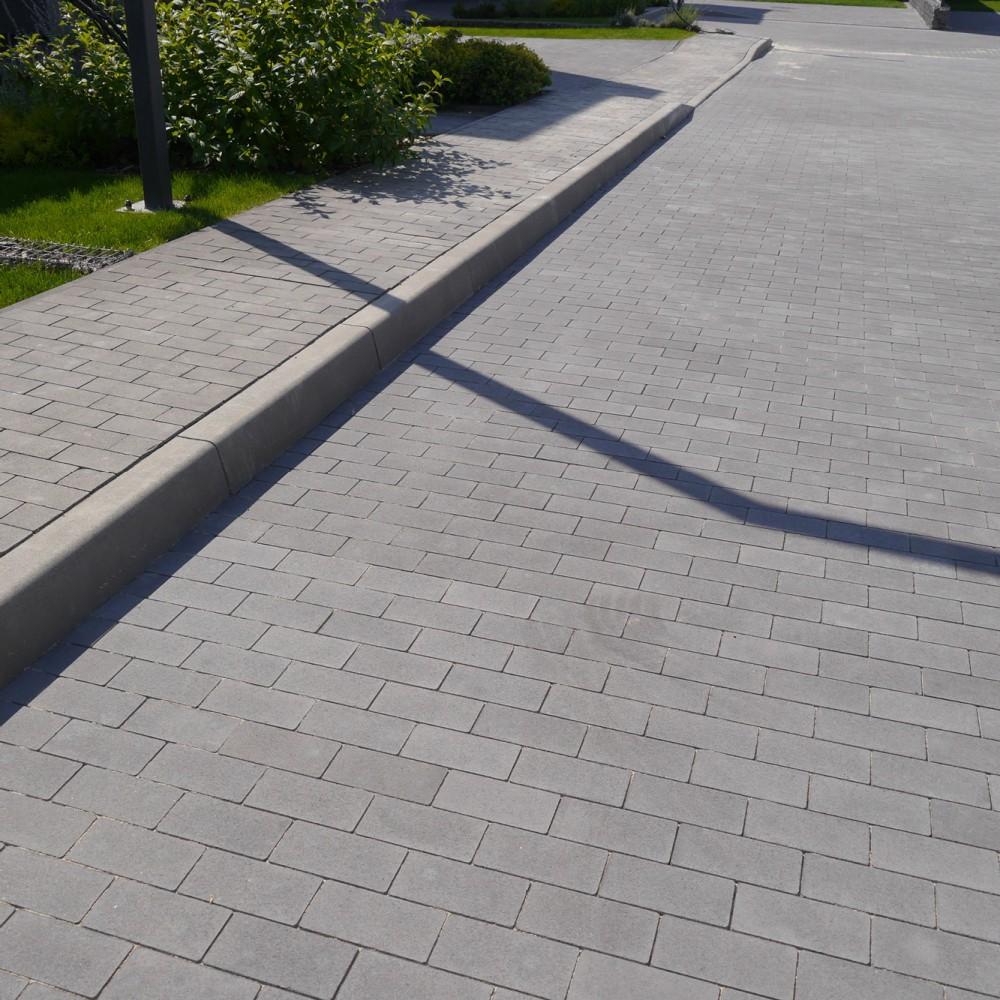Тротуарная плитка Кирпич без фаски Серый Золотой Мандарин тротуарная плитка кирпич серый без фаски мандарин