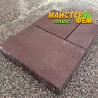 Тротуарная плитка Лайнстоун Коричневый МегаБрук Тротуарная плитка Лайнстоун Коричневый МегаБрук